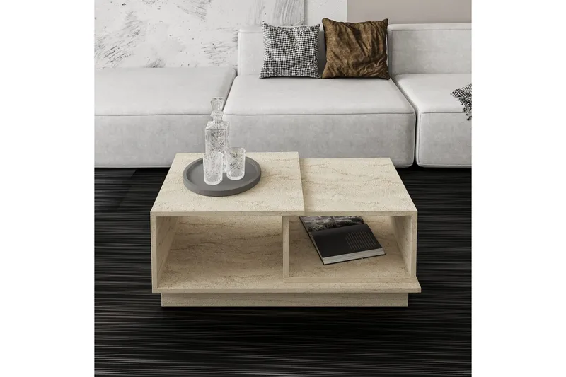 Soffbord Vaelen Travertin - Travertin - Möbler - Bord & matgrupper - Soffbord