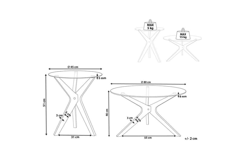 Soffbord Valley set om 2 - Möbler - Bord & matgrupper - Soffbord