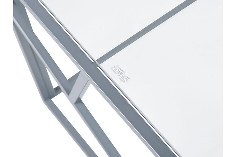 Vanausdall Soffbord 100 cm - Silver/Glas - Soffbord