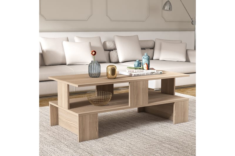 Velenje Soffbord 120 cm - Natur/Mörkbrun - Möbler - Bord & matgrupper - Soffbord