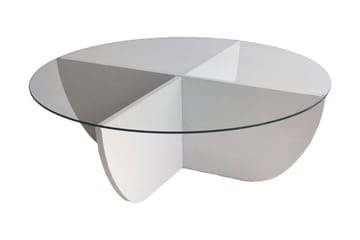 Vellavie Soffbord 90x30x90 cm Runt - Vit - Möbler - Bord & matgrupper - Soffbord