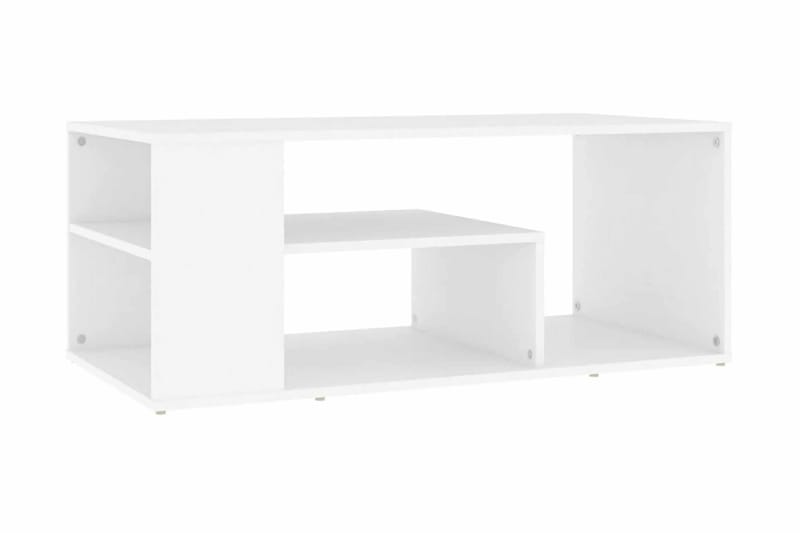 Soffbord vit 100x50x40 cm spånskiva - Vit - Soffbord