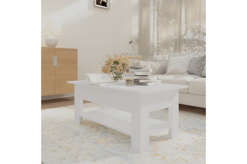 Soffbord vit 102x55x42 cm spånskiva - Vit - Möbler - Bord & matgrupper - Soffbord