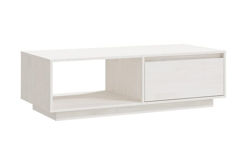 Soffbord vit 110x50x33,5 cm massiv furu - Vit - Möbler - Bord & matgrupper - Soffbord