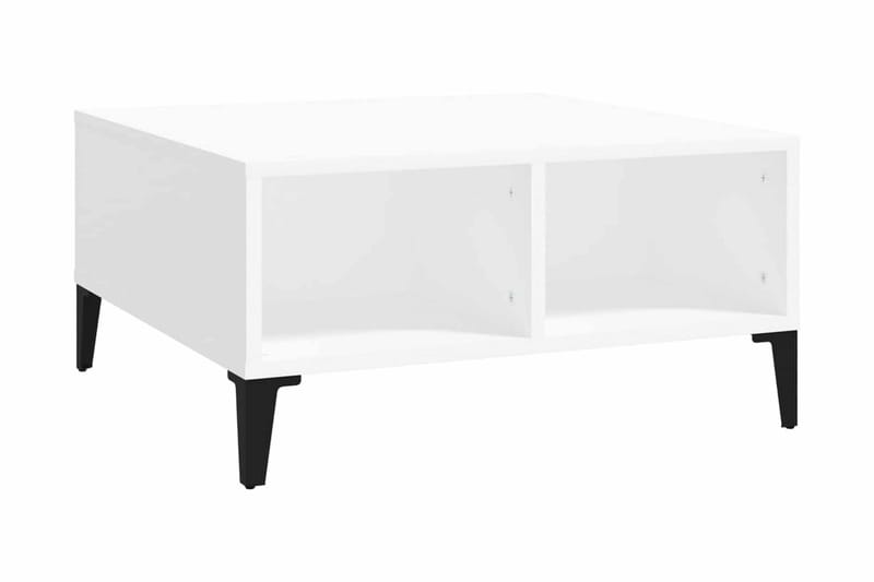Soffbord vit 60x60x30 cm spånskiva - Vit - Soffbord