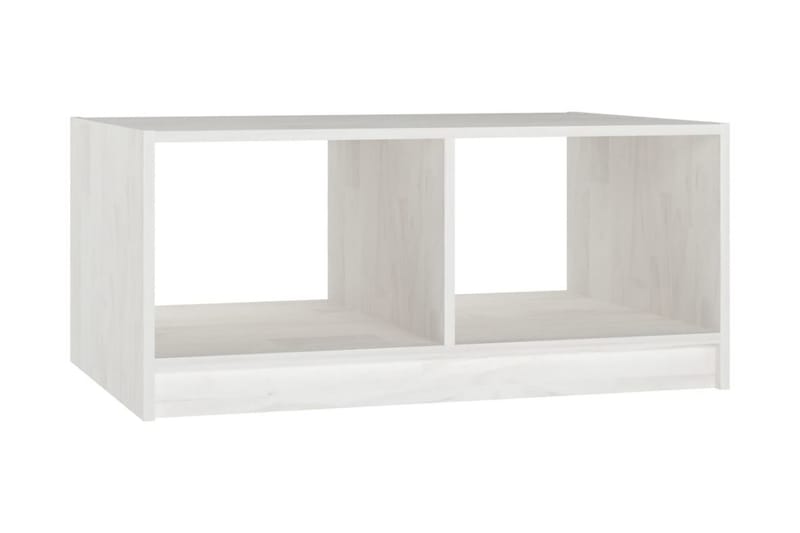 Soffbord vit 75x50x33,5 cm massiv furu - Vit - Möbler - Bord & matgrupper - Soffbord