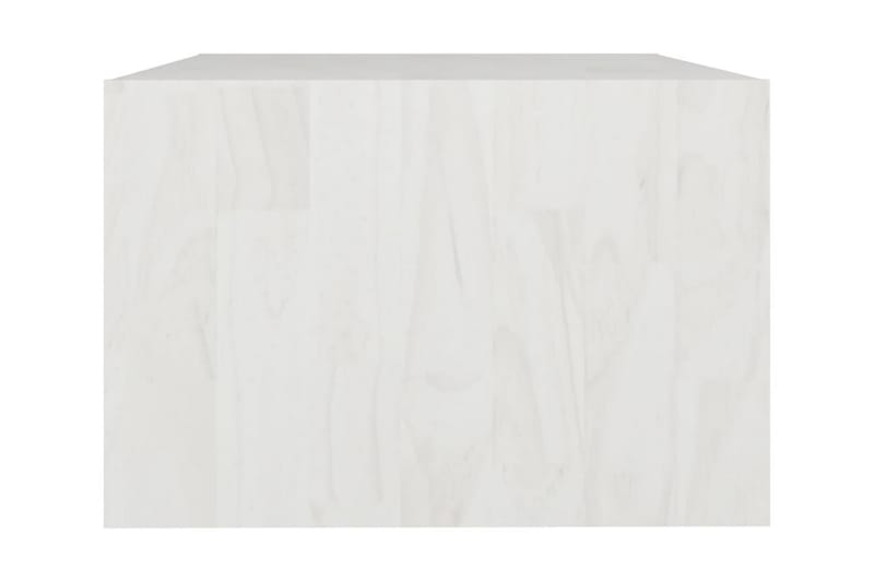 Soffbord vit 75x50x33,5 cm massiv furu - Vit - Möbler - Bord & matgrupper - Soffbord