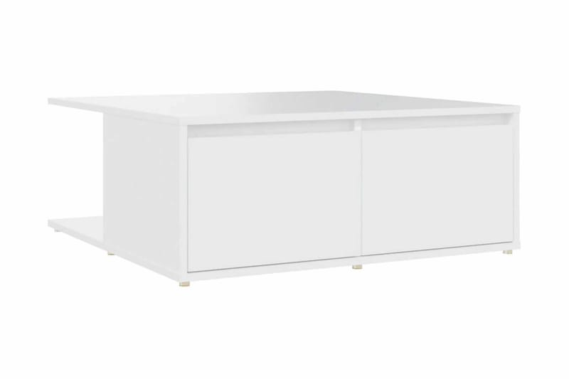 Soffbord vit 80x80x31 cm spånskiva - Vit - Soffbord