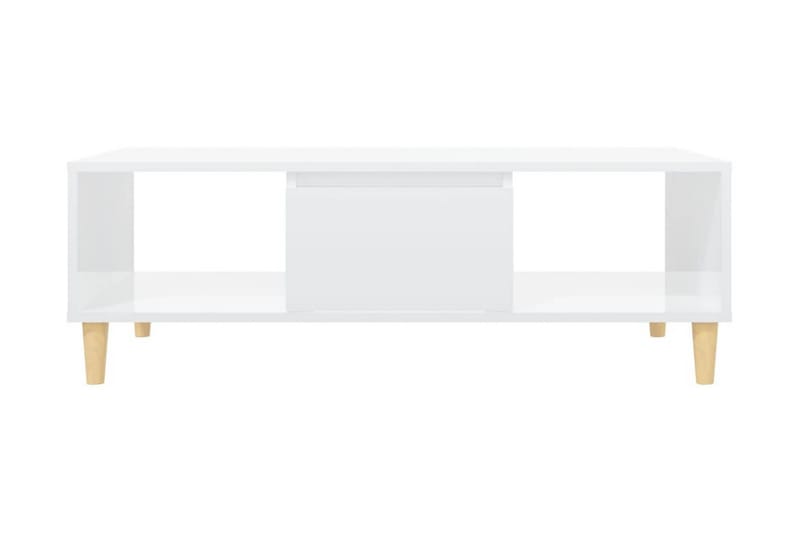 Soffbord vit högglans 103,5x60x35 cm spånskiva - Vit - Möbler - Bord & matgrupper - Soffbord