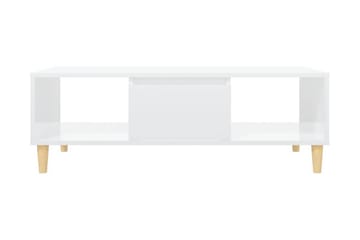 Soffbord vit högglans 103,5x60x35 cm spånskiva