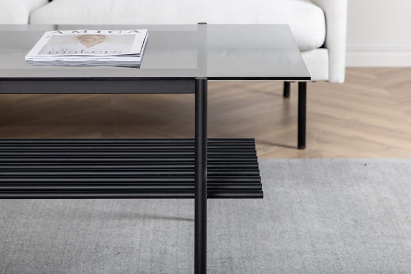 Von Staf Soffbord 120 cm - Glas/Svart - Möbler - Bord & matgrupper - Soffbord