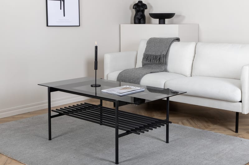 Von Staf Soffbord 120 cm - Glas/Svart - Möbler - Bord & matgrupper - Soffbord