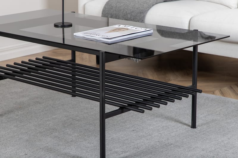 Von Staf Soffbord 120 cm - Glas/Svart - Möbler - Bord & matgrupper - Soffbord