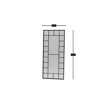 Vornas Golvspegel 80x180 cm - Svart - Inredning - Speglar - Golvspegel
