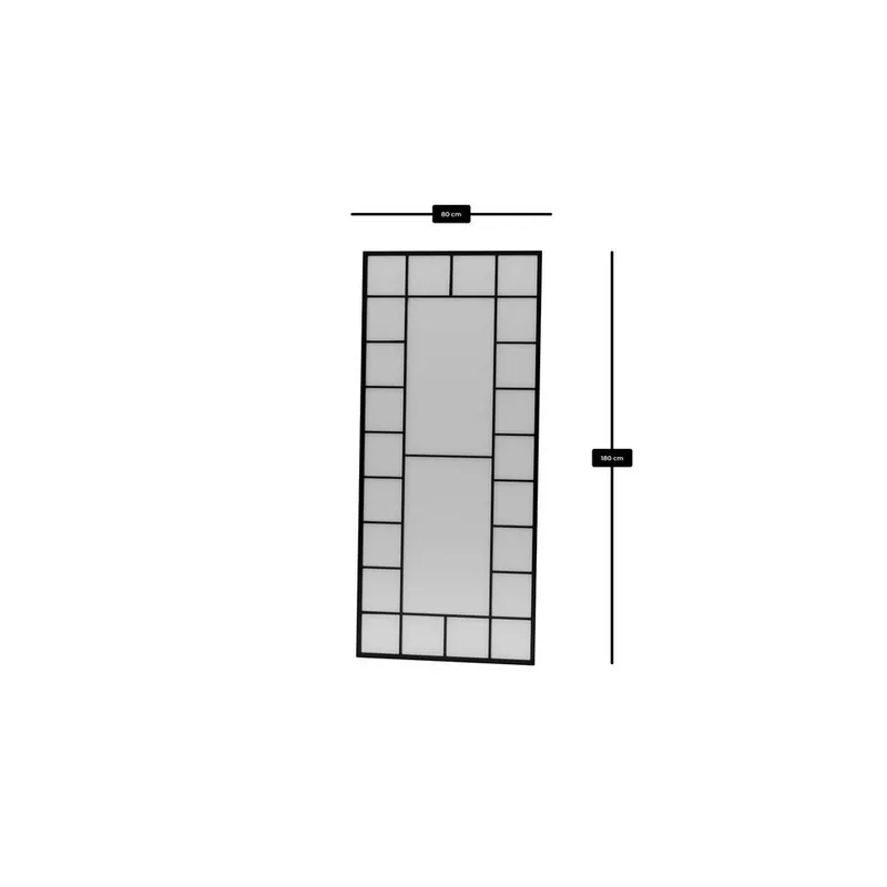 Vornas Golvspegel 80x180 cm - Svart - Inredning - Speglar - Golvspegel