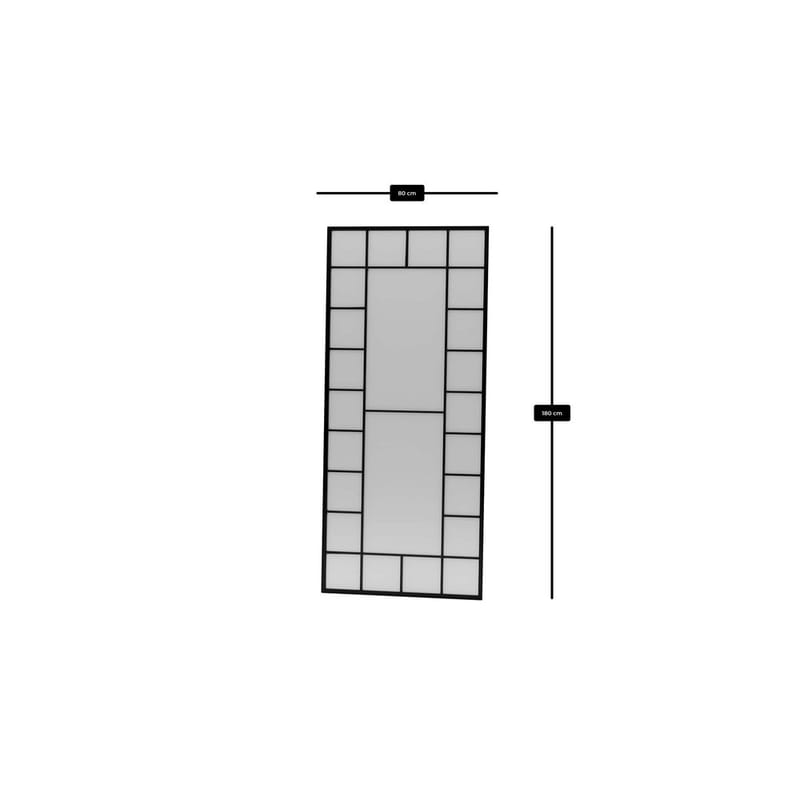 Vornas Golvspegel 80x180 cm - Svart - Inredning - Speglar - Golvspegel