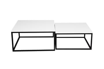 Wardner Kvadratiskt Stapelbart Soffbord 76 cm i Trä - Vit - Möbler - Bord & matgrupper - Soffbord