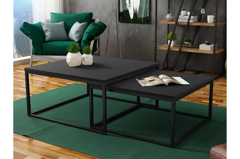 Wardner Soffbord 76 cm - Svart - Möbler - Bord & matgrupper - Soffbord