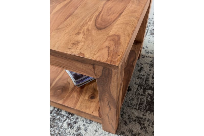 Wattenberg Soffbord 60 cm med Förvaring Hylla - Akacia - Möbler - Bord & matgrupper - Soffbord