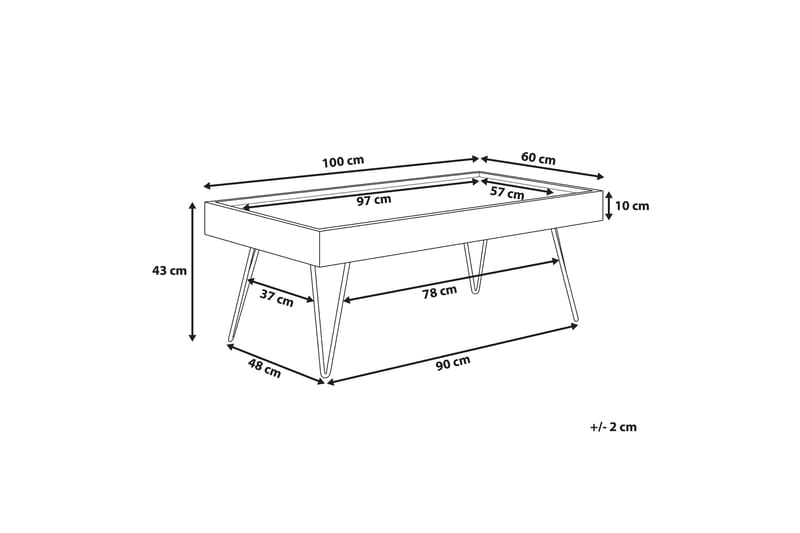 Welton Soffbord 100 cm - Valnötsbrun - Möbler - Bord & matgrupper - Soffbord