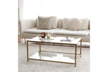 Wickaren Soffbord 90 cm - Guld/Glas - Möbler - Bord & matgrupper - Soffbord