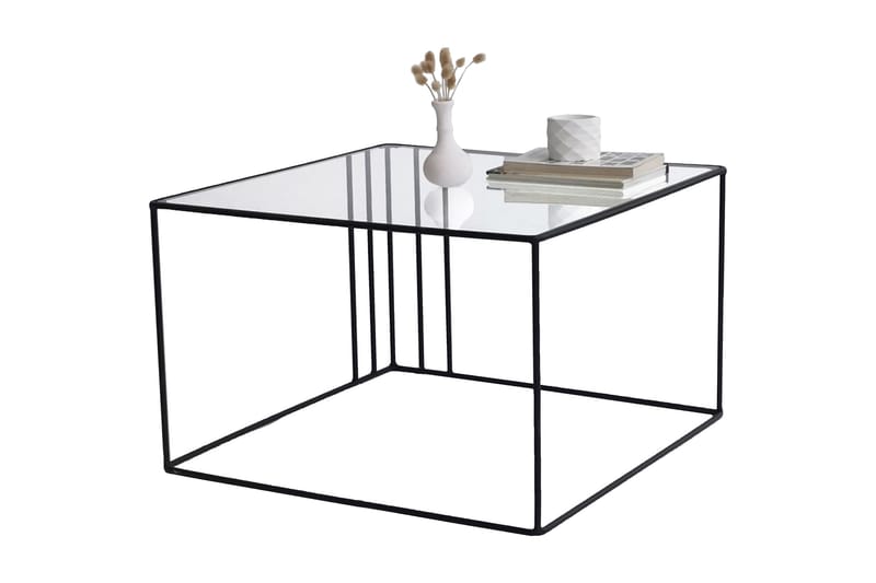 Wijkan Soffbord 55 cm - Glas/Svart - Möbler - Bord & matgrupper - Soffbord