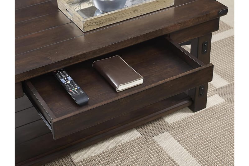 Wildwood Soffbord 112 cm med Förvaring Hylla Espresso - Dorel Home - Möbler - Bord & matgrupper - Soffbord