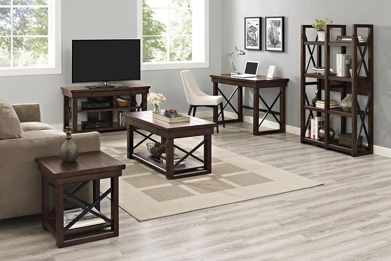 Wildwood Soffbord 112 cm med Förvaring Hylla Espresso - Dorel Home - Möbler - Bord & matgrupper - Soffbord