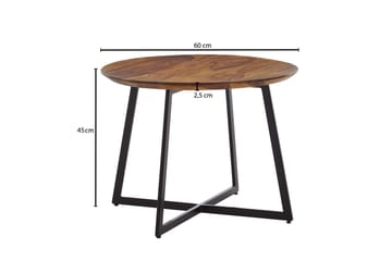 Wilhem 60 cm Runt Soffbord i Ljust Trä - Brun - Möbler - Bord & matgrupper - Soffbord