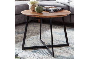 Wilhem 60 cm Runt Soffbord i Ljust Trä - Brun - Möbler - Bord & matgrupper - Soffbord