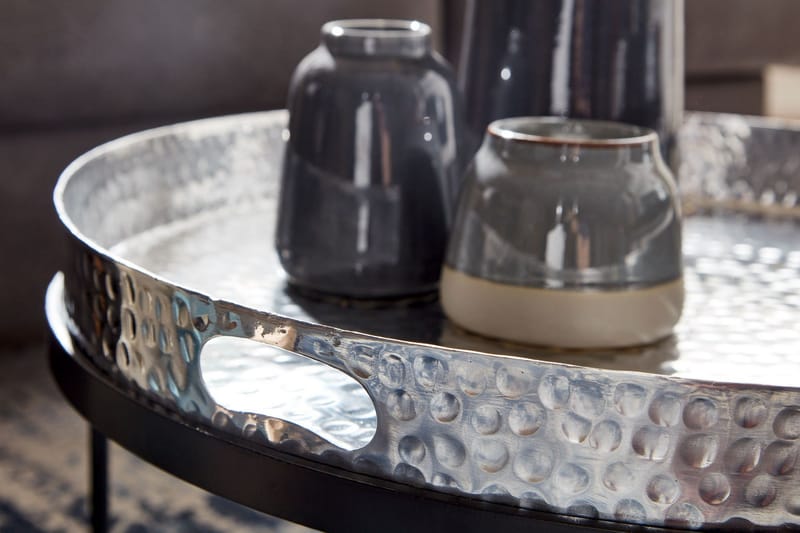 Wilhem Satsbord 46 cm Rund - Silver - Möbler - Bord & matgrupper - Soffbord