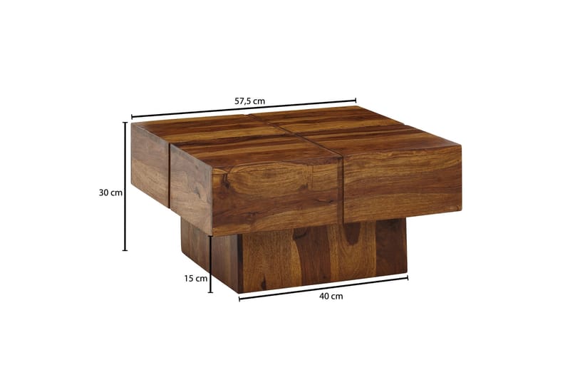 Wilhem Soffbord 58 cm Fyrkantig - Natur - Möbler - Bord & matgrupper - Soffbord