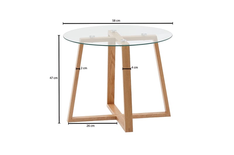 Wilhem Soffbord 58 cm Rund - Natur - Möbler - Bord & matgrupper - Soffbord