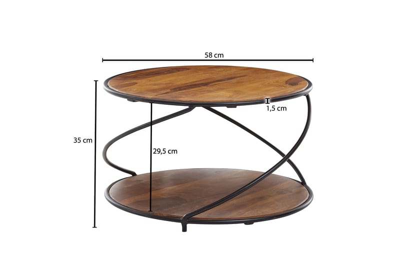Wilhem Soffbord 58 cm Rund - Natur - Möbler - Bord & matgrupper - Soffbord