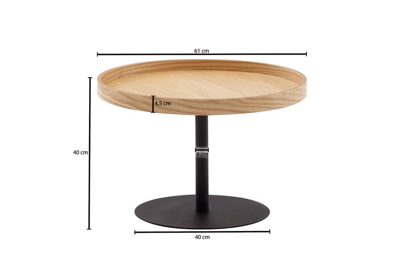 Wilhem Soffbord 61 cm Rund - Natur - Möbler - Bord & matgrupper - Soffbord