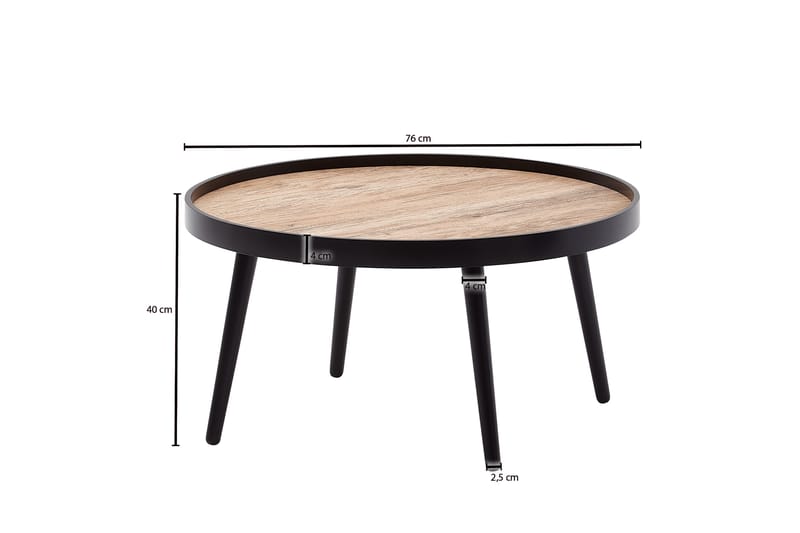 Wilhem Soffbord 76 cm Rund - Natur - Möbler - Bord & matgrupper - Soffbord