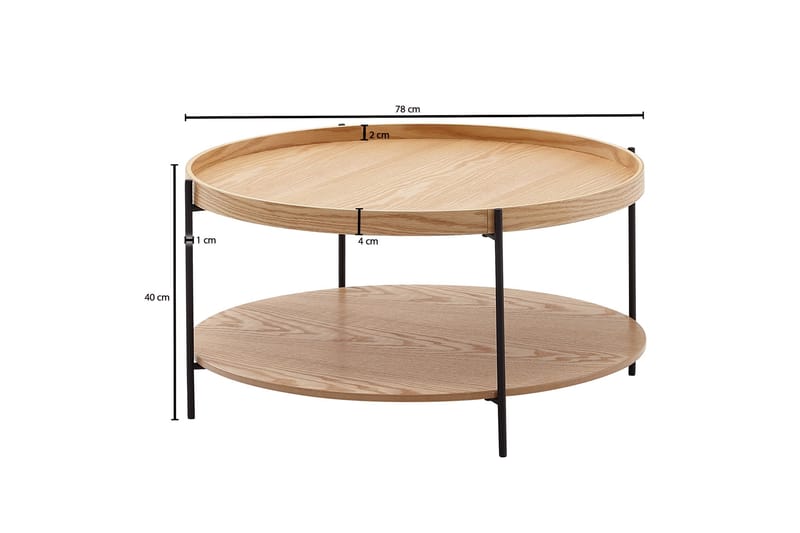 Wilhem Soffbord 78 cm Rund - Natur - Möbler - Bord & matgrupper - Soffbord