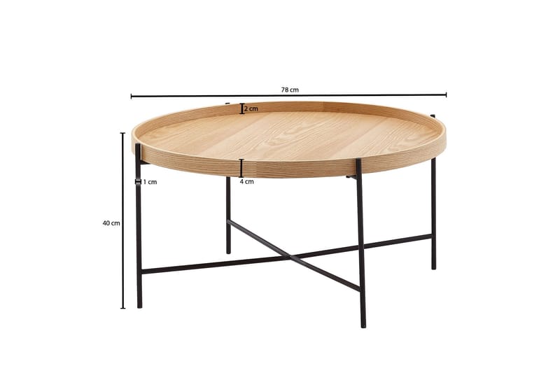 Wilhem Soffbord 78 cm Rund - Natur - Möbler - Bord & matgrupper - Soffbord