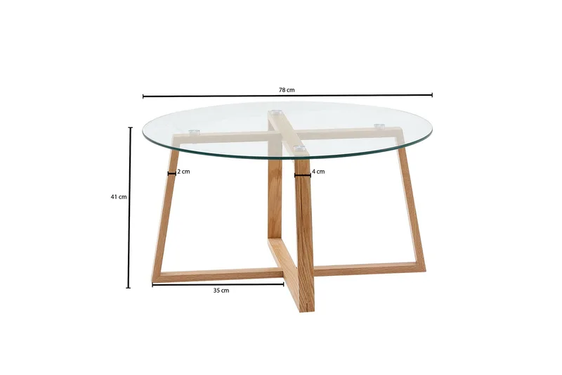 Wilhem Soffbord 78 cm Rund - Natur - Möbler - Bord & matgrupper - Soffbord