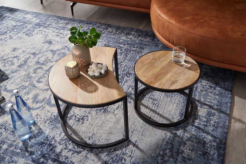 Willowdale Satsbord 60 cm Halvcirkel - Brun/Svart - Möbler - Bord & matgrupper - Soffbord