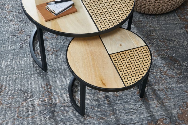 Willowdale Satsbord 60 cm Runt - Brun/Svart - Möbler - Bord & matgrupper - Soffbord
