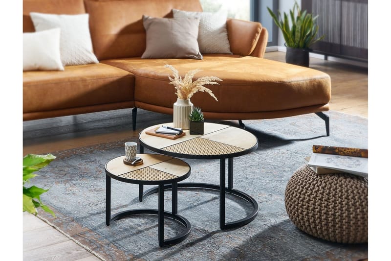 Willowdale Satsbord 60 cm Runt - Brun/Svart - Möbler - Bord & matgrupper - Soffbord