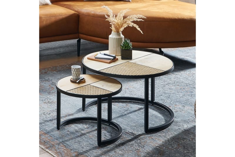 Willowdale Satsbord 60 cm Runt - Brun/Svart - Möbler - Bord & matgrupper - Soffbord