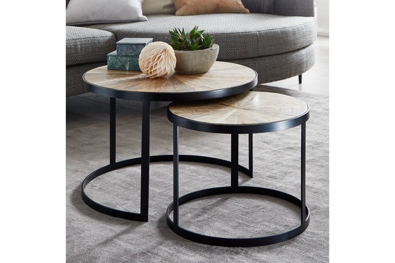 Willowdale Satsbord 60 cm Runt - Mörkgrå/Svart - Möbler - Bord & matgrupper - Soffbord