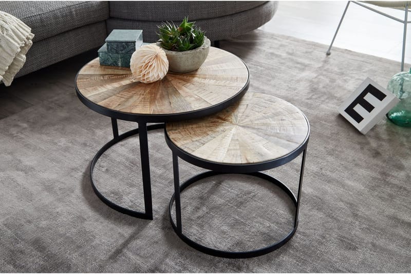 Willowdale Satsbord 60 cm Runt - Mörkgrå/Svart - Möbler - Bord & matgrupper - Soffbord