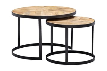Willowdale Satsbord 60 cm Runt - Natur/Svart - Möbler - Bord & matgrupper - Soffbord