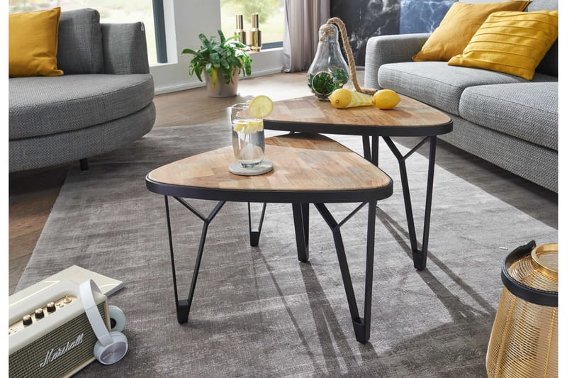 Willowdale Satsbord 60 cm Trekantig - Brun/Svart - Möbler - Bord & matgrupper - Soffbord