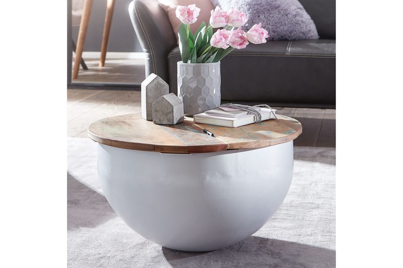 Willowdale Soffbord 60 cm Runt - Brun/Vit - Möbler - Bord & matgrupper - Soffbord