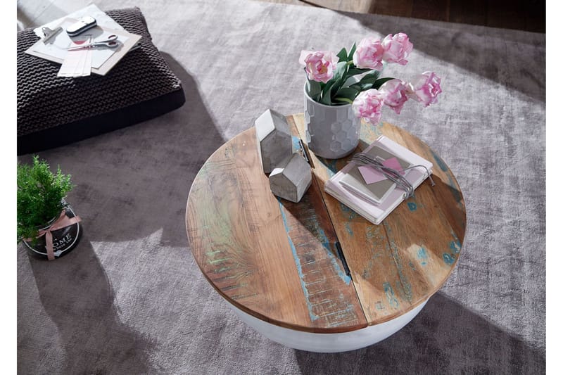 Willowdale Soffbord 60 cm Runt - Brun/Vit - Möbler - Bord & matgrupper - Soffbord