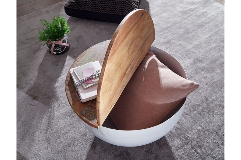 Willowdale Soffbord 60 cm Runt - Brun/Vit - Möbler - Bord & matgrupper - Soffbord